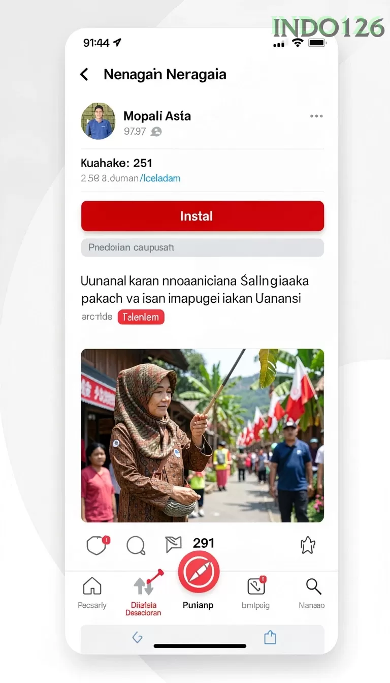 Cuplikan layar KETUA — aktivitas