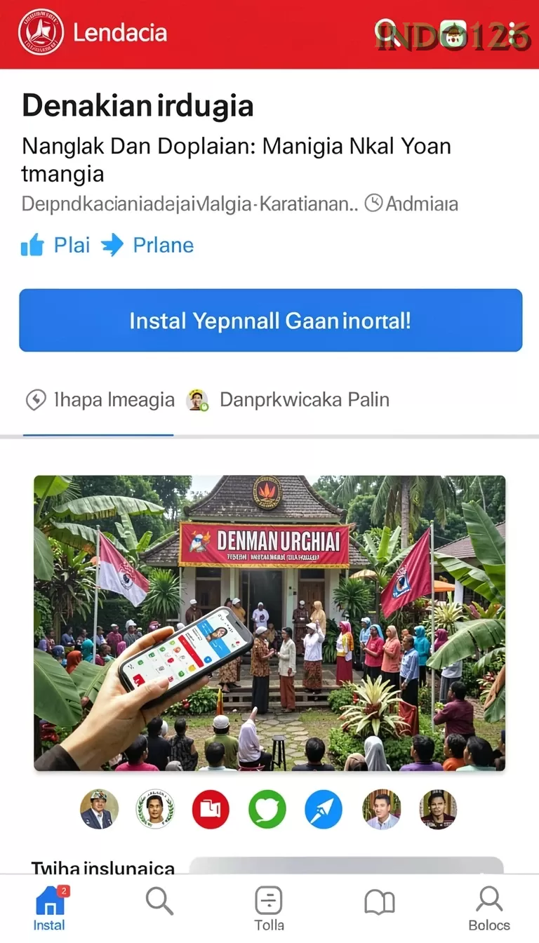 Cuplikan layar DOLANTOGEL — menu navigasi
